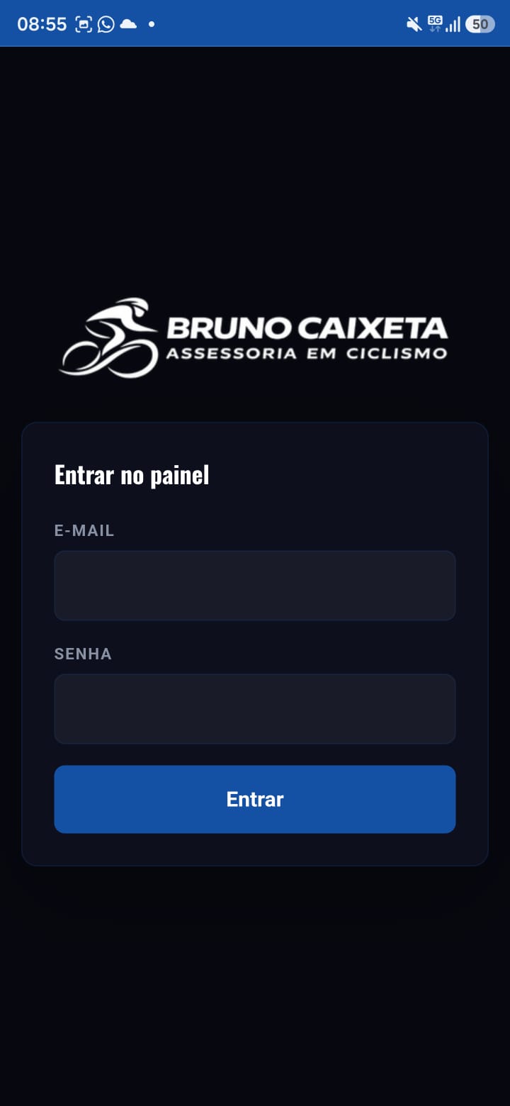 Tela de login mobile